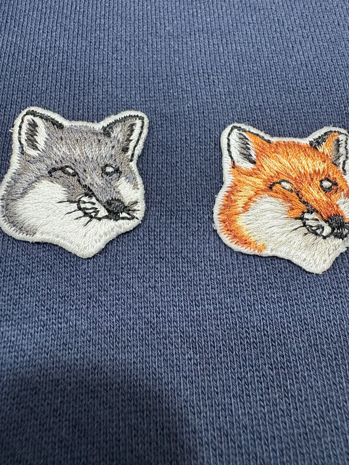 메종키츠네 더블폭스 후드 네이비 상품이미지4