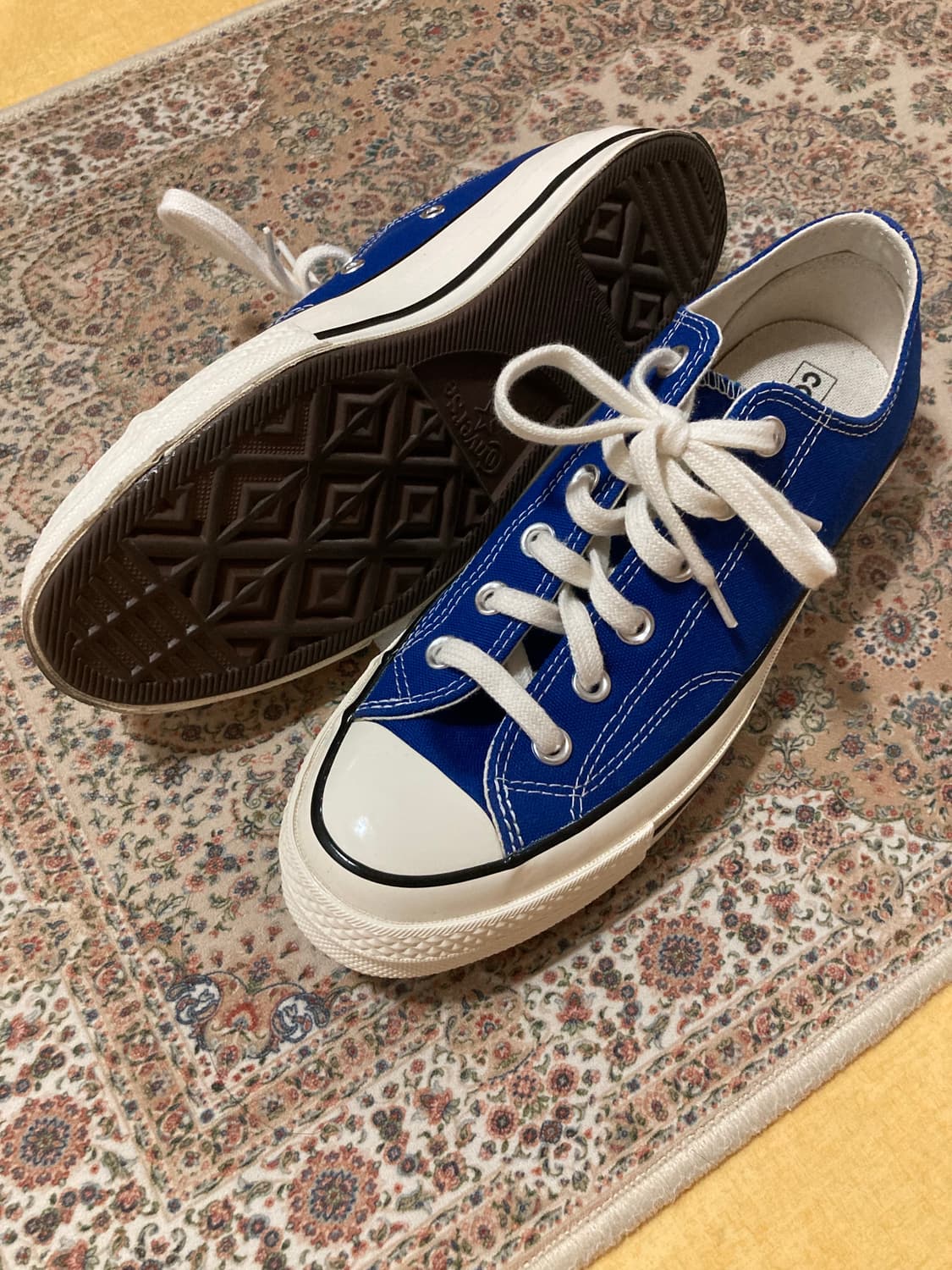 컨버스 척 70 로우 빈티지 캔버스 러쉬블루 168514C 상품이미지2