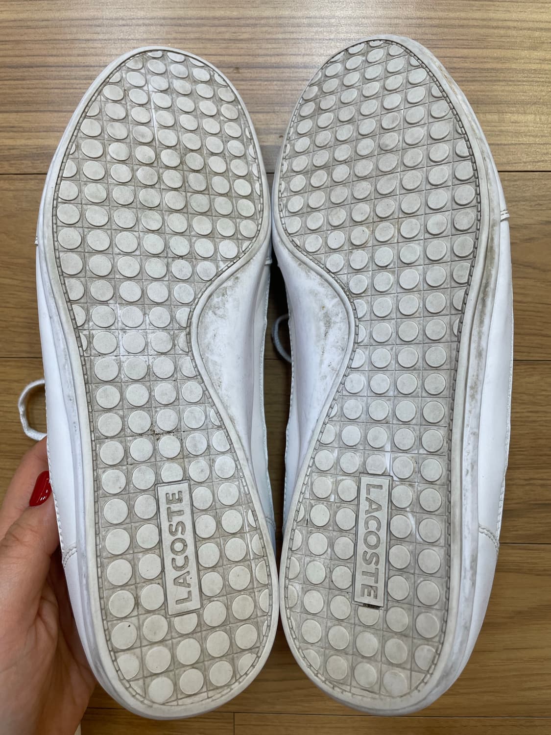 라코스테 흰색 스니커즈270mm 상품이미지6