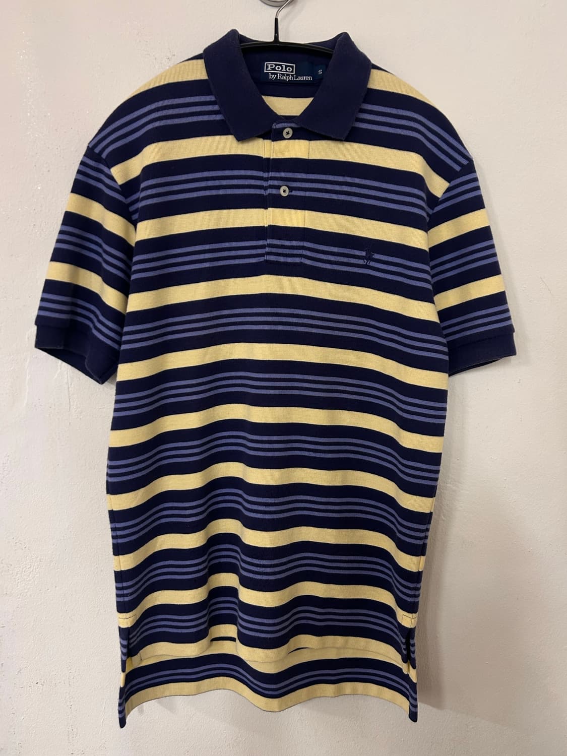 폴로 랄프로렌 스트라이프 반팔 카라티 S 상품이미지1