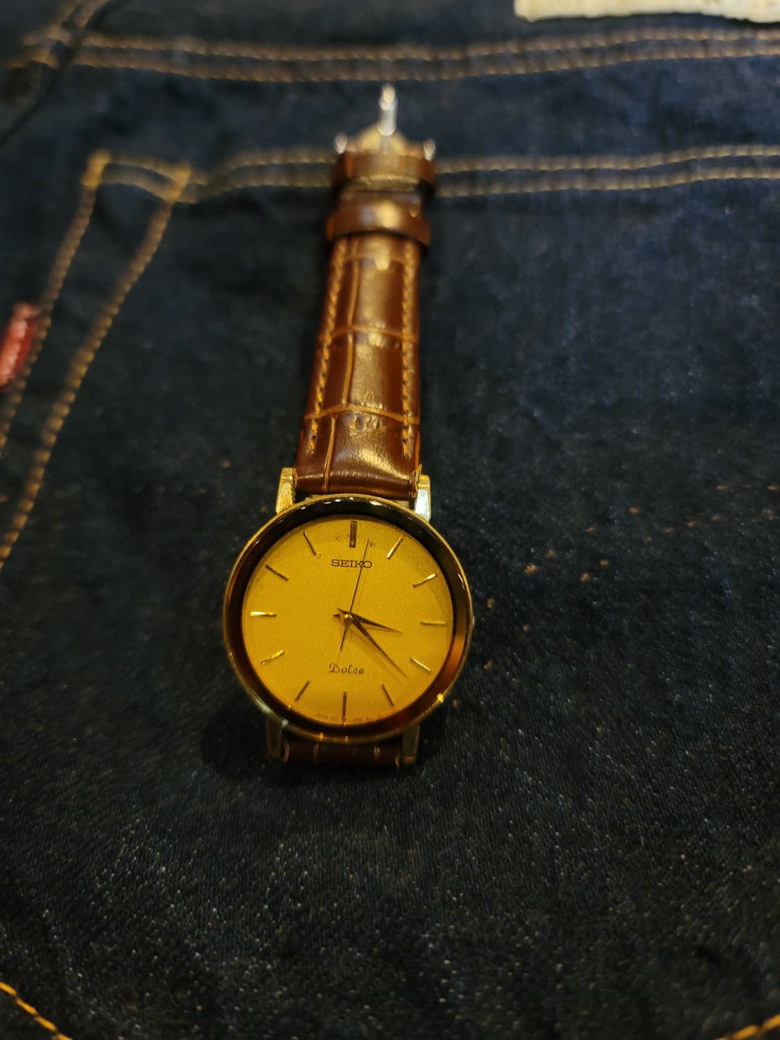 80년대 세이코 돌체 남성 금장 시계 상품이미지2
