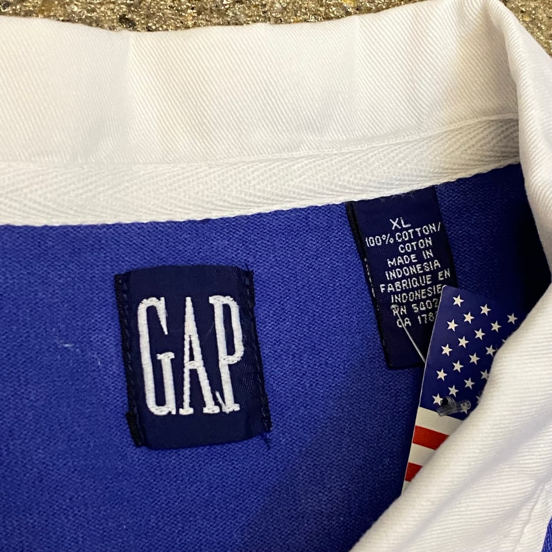 레어 90s 미국 빈티지 GAP 갭 럭비티 카라티 상품이미지6