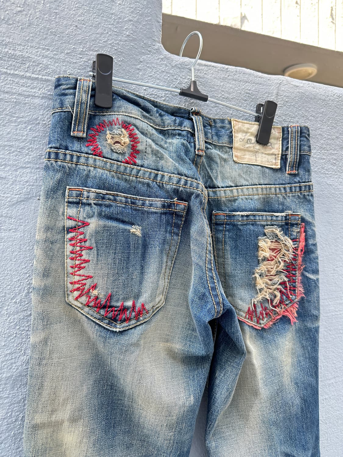 Lolita jeans damaged low rise straight d 상품이미지2
