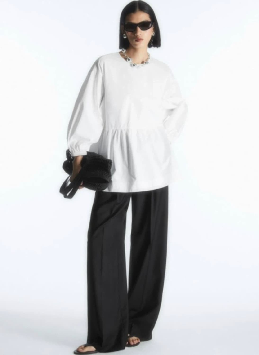 코스 어드저스터블 튜닉 스타일 탑 (white) 상품이미지10