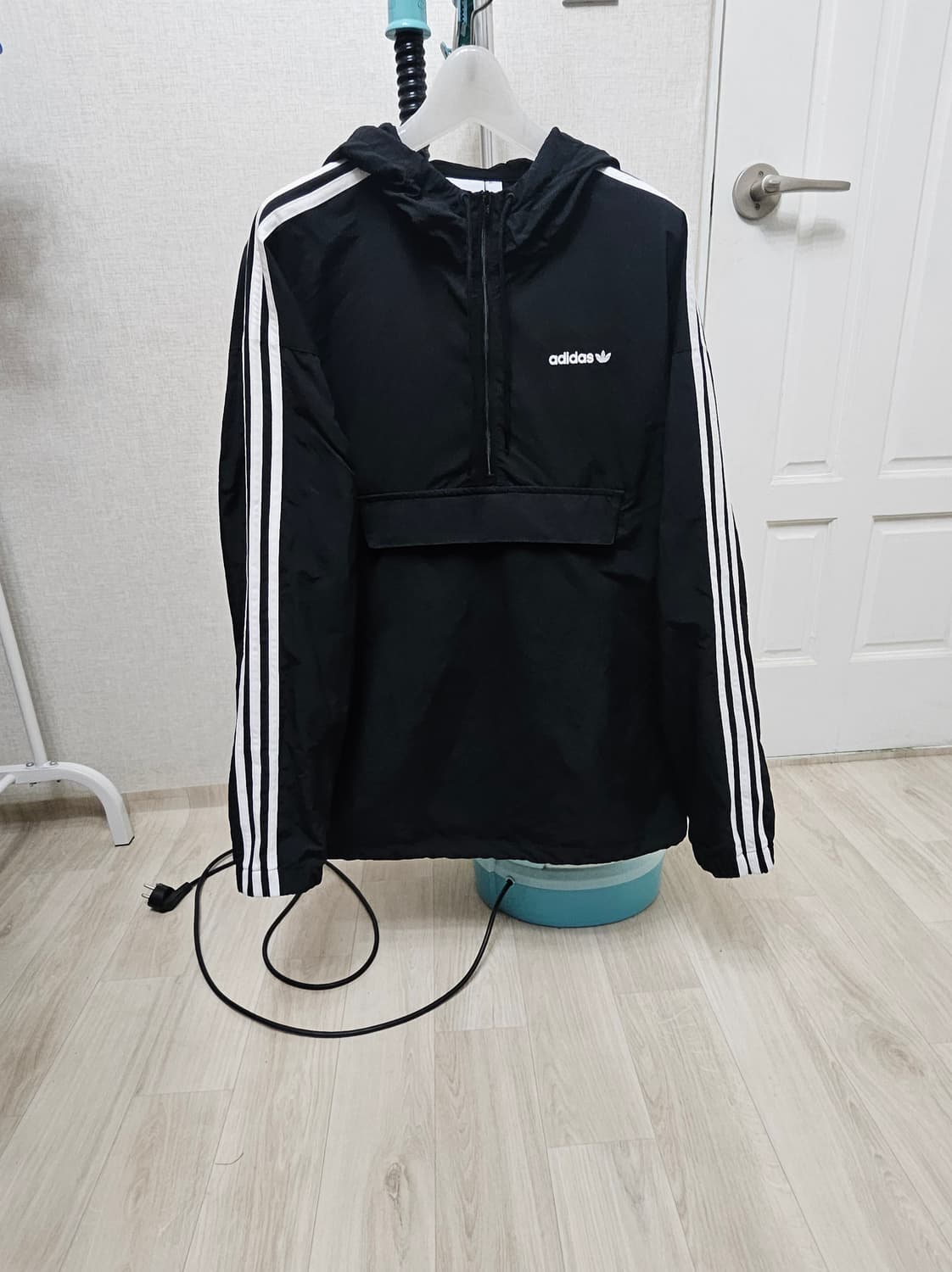 (105~110)XL ☆초대장급☆아디다스 베켄바우어[검흰]아노락 바람막이 상품이미지1