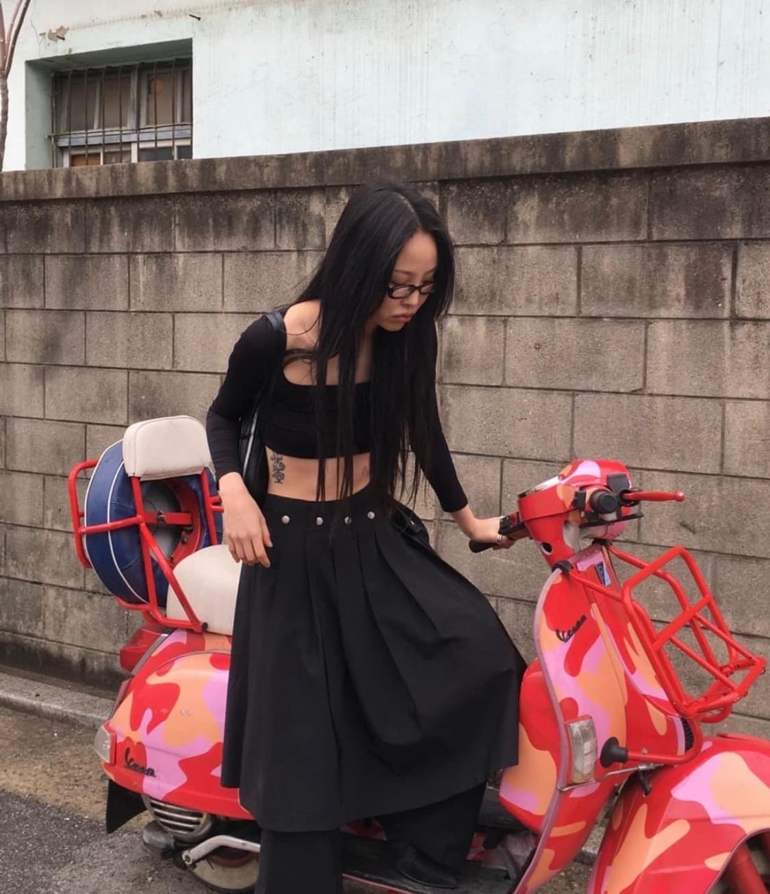 텍스처서울 mo skirt 블랙 상품이미지3