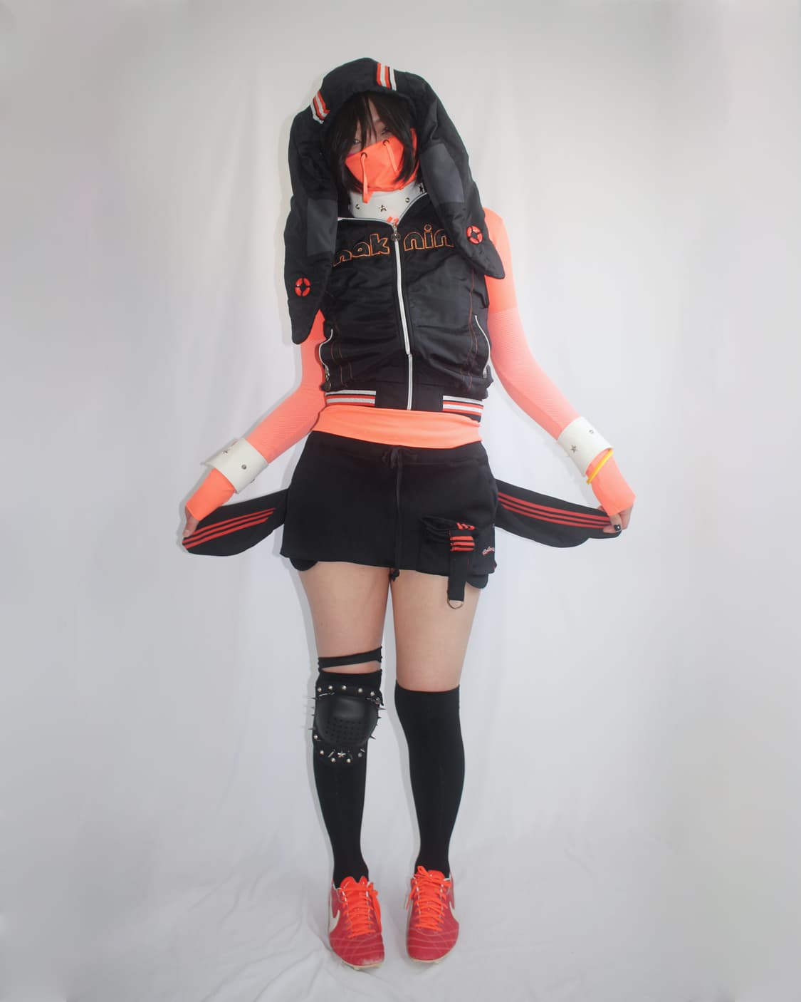 Nike NEON Orange high neck mask top 상품이미지8