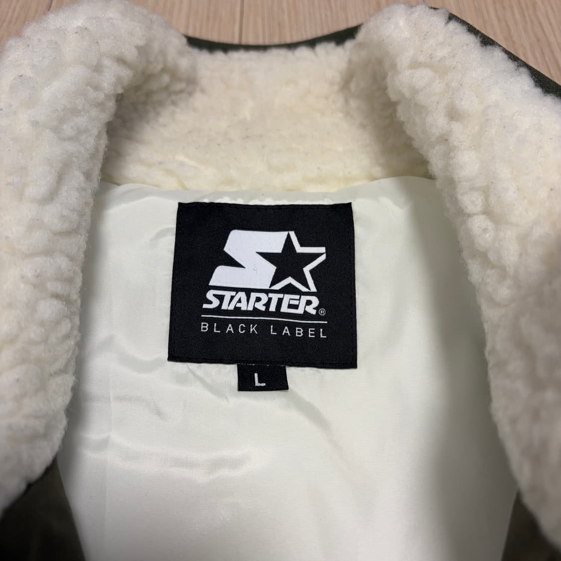 스타터 블랙라벨 아메카지 플리스 카키 베스트 상품이미지4