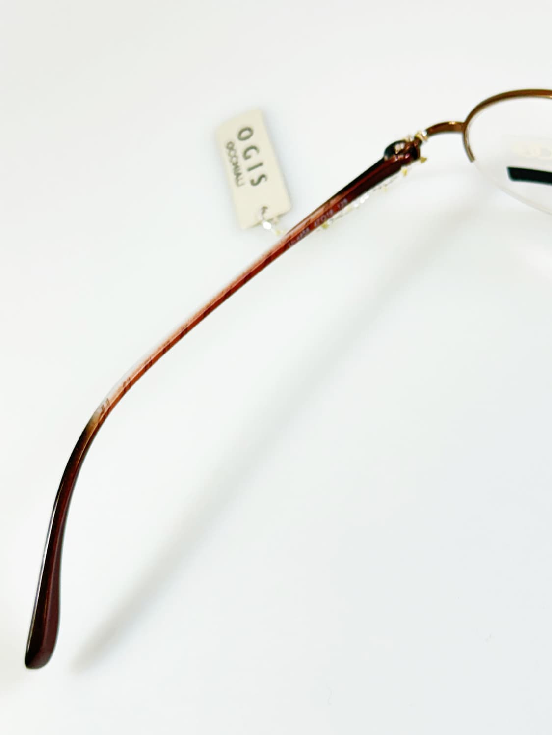 OGIS OCCHIALI 반무테 라운드 브라운 메탈 빈티지 안경 상품이미지7