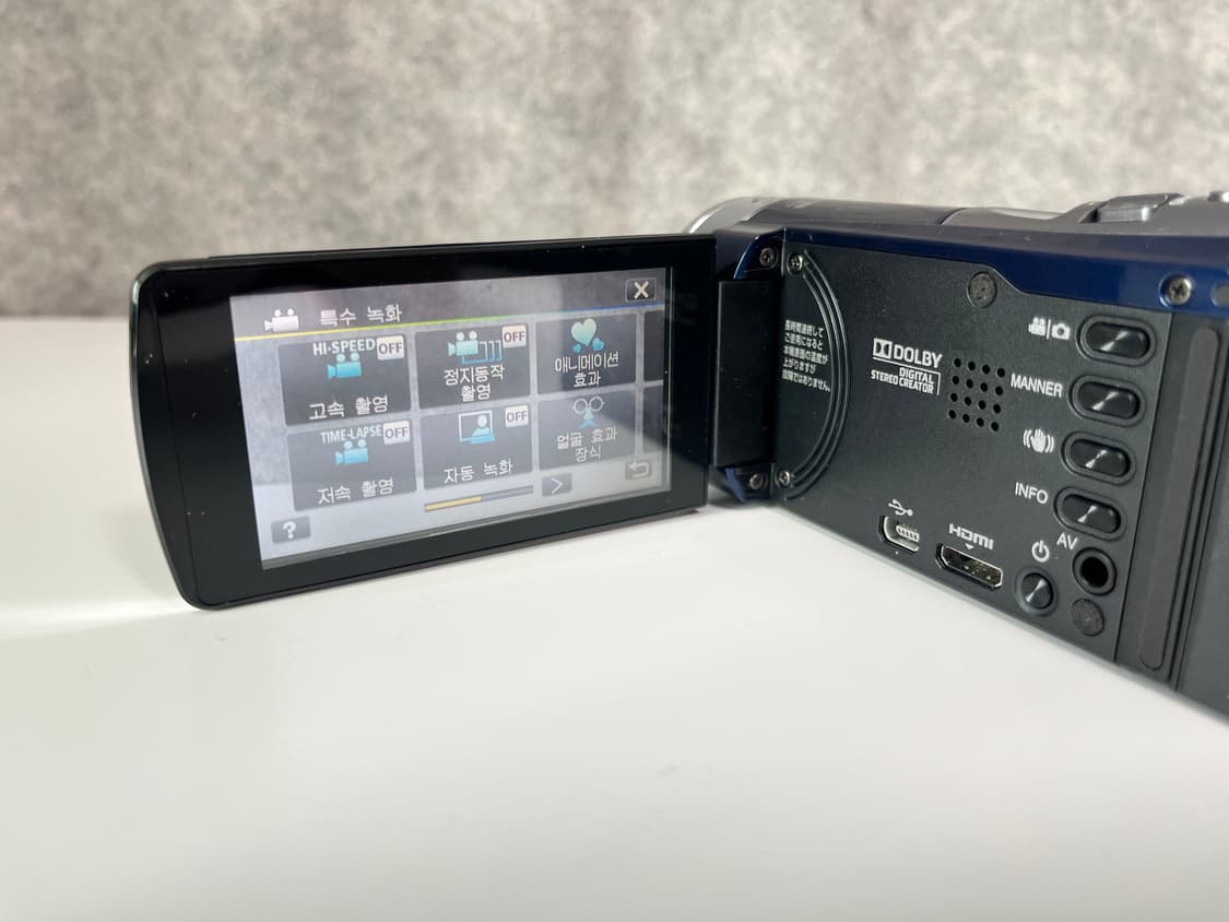 S급/ 기능 다수/jvc e600 빈티지 캠코더 블루 상품이미지4