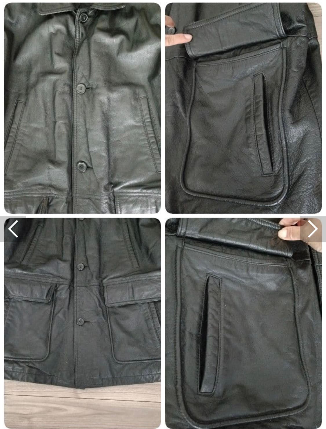 빈티지 누빔 레더 자켓  상품이미지3