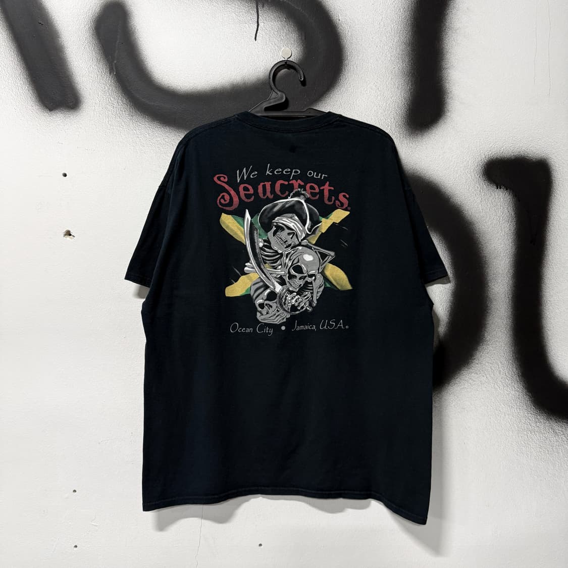 Gildan 길단 스컬 해골 빅 프린킹 반팔 티셔츠 상품이미지1