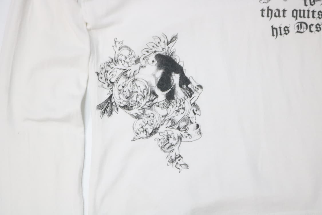 토네이도 마트 스컬 바로크 그래픽 브이넥 긴팔티셔츠 상품이미지5