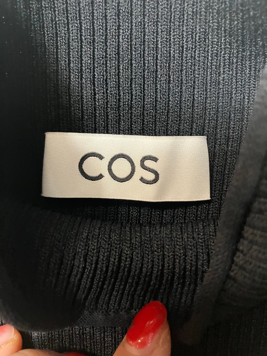 COS 블랙 민소매 니트 롱 원피스 S 상품이미지7