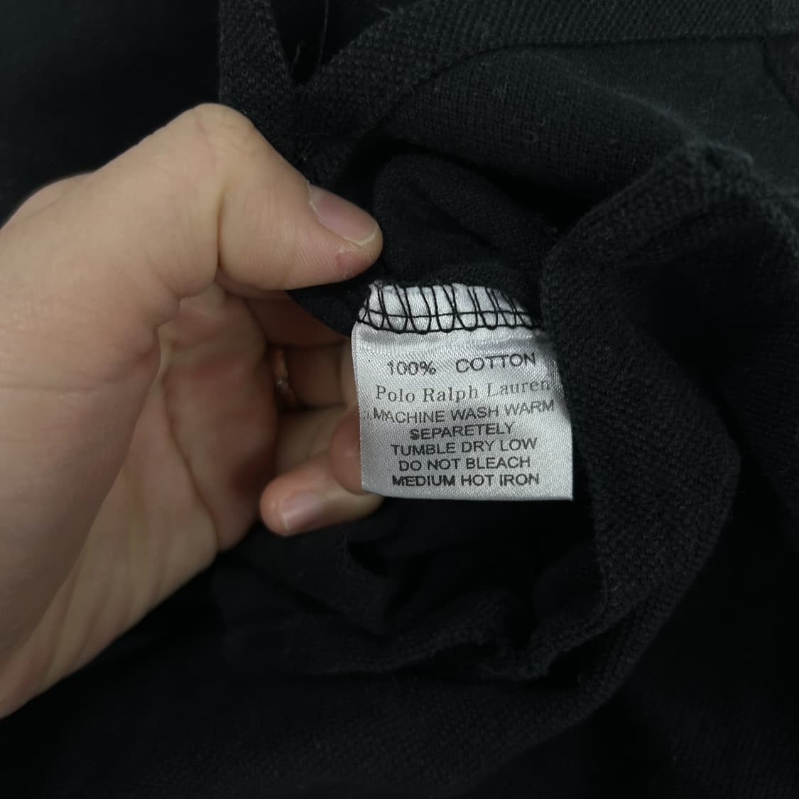 폴로 랄프로렌 블랙 반팔 카라티 빅포니 s 상품이미지4