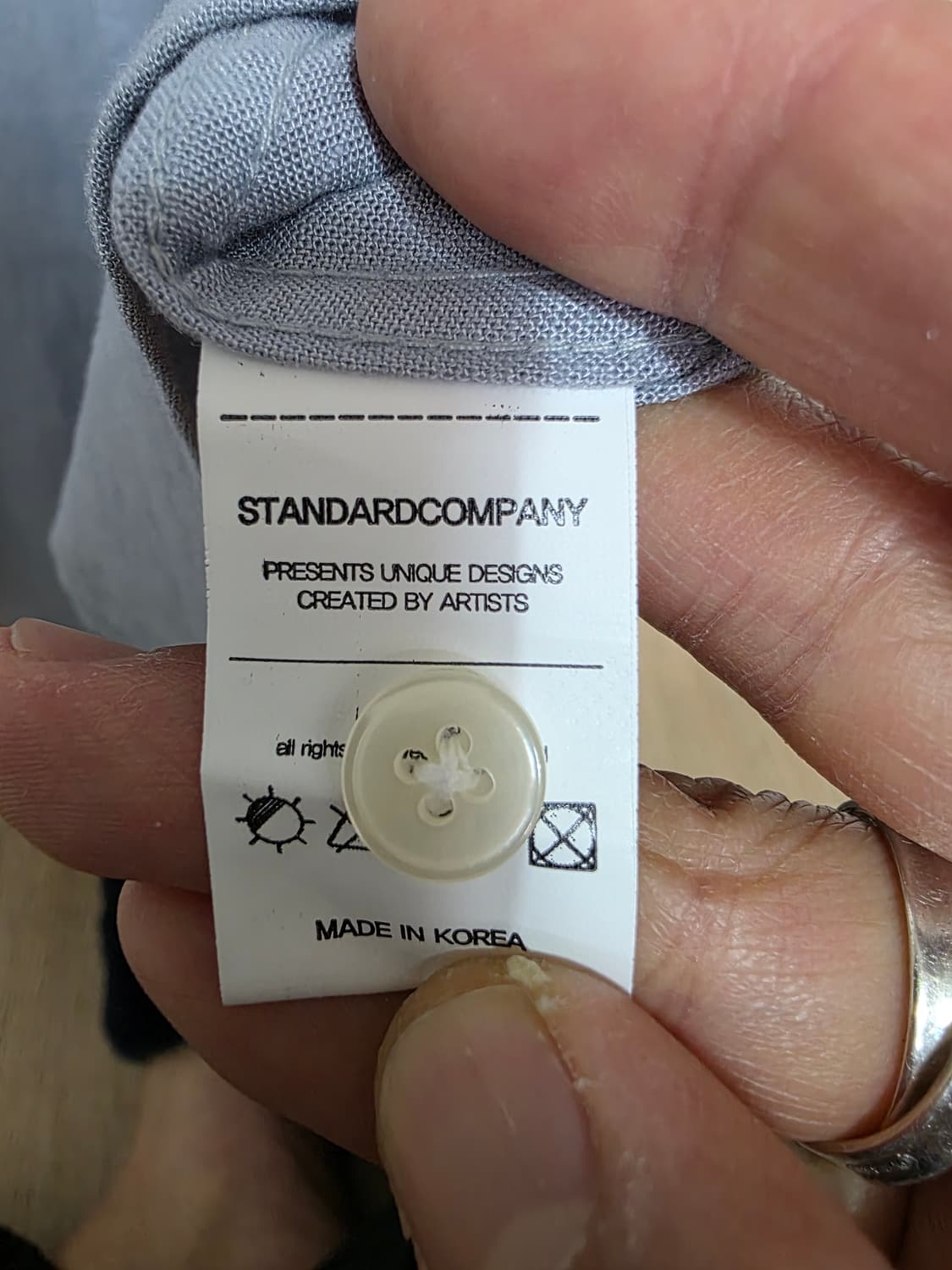 [새제품] 브렌슨 루즈핏 린넨 셔츠 블루 L 상품이미지9