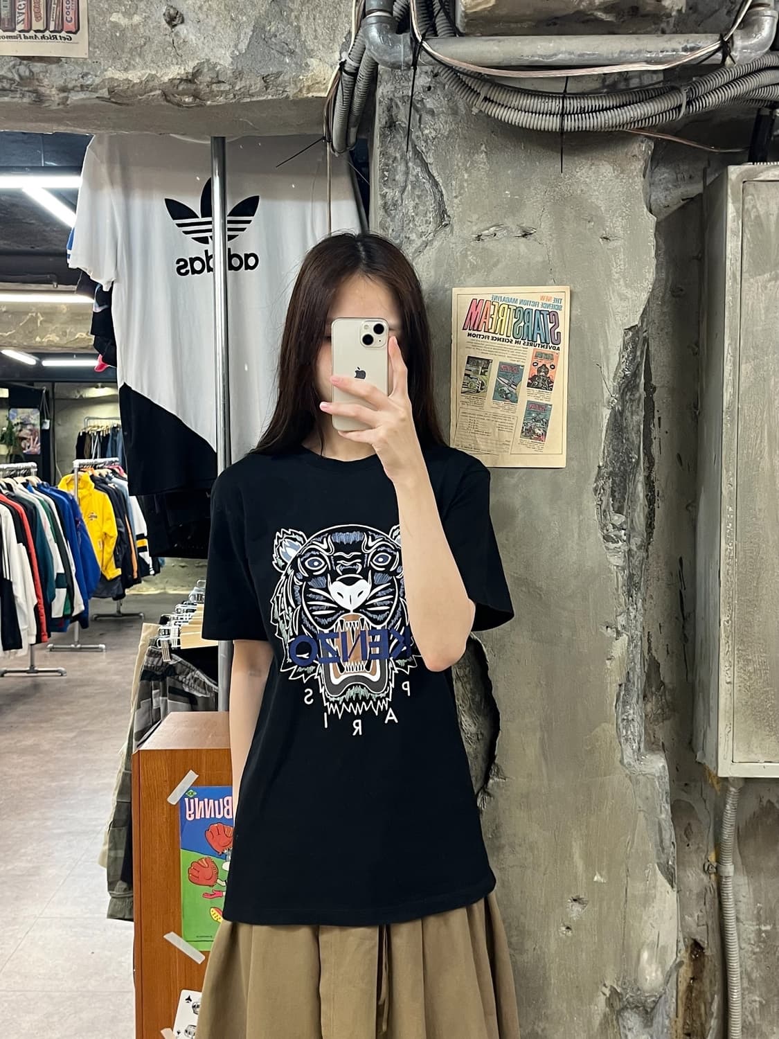 겐조 반팔티 블랙 S #csz870 상품이미지2