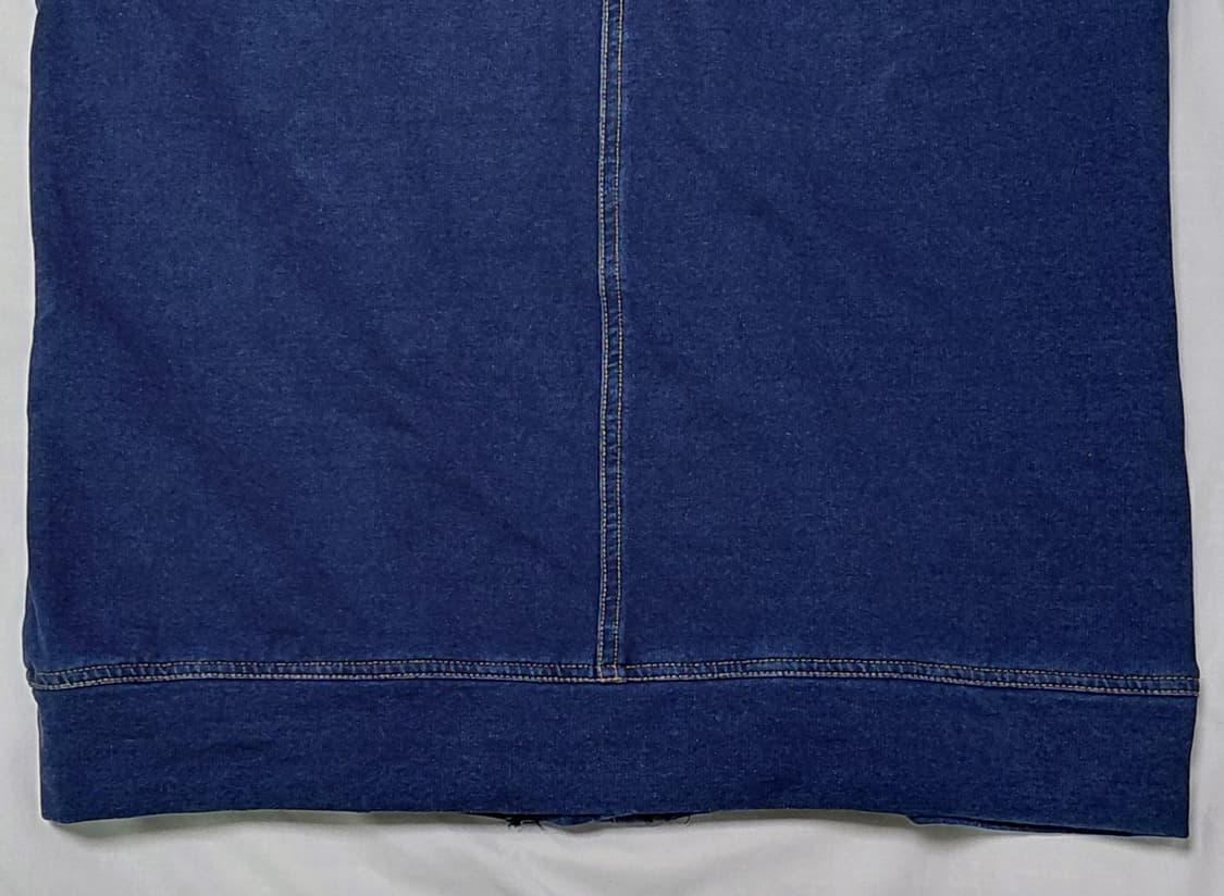 [M] RUE DE BAC(뤼 드 박) 데님 콤비 하이넥 베스트 상품이미지9