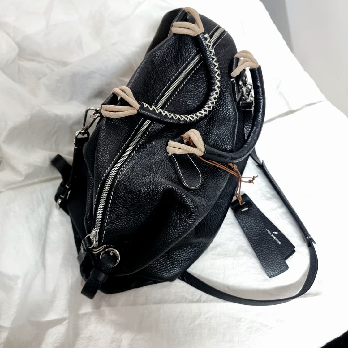 다니엘에스떼 소가죽100 토트백 숄더백 가방 /상태최상 (구매가94만) 상품이미지6