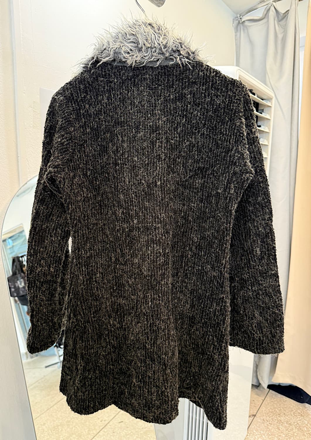 빈티지 퍼 롱 가디건  상품이미지4