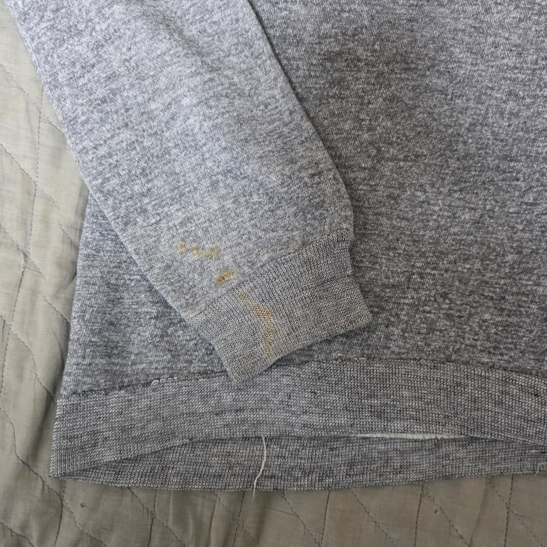 [XL] 60-70s 트루빈티지 노브랜드 후드티 멜란지 그레이 상품이미지5
