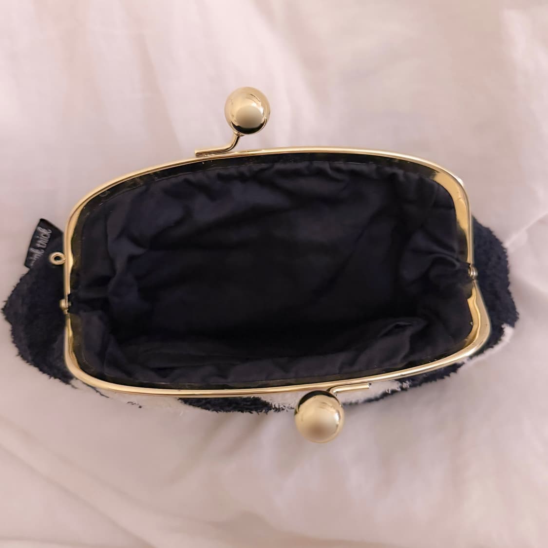 일본 pinktrick 리본 스트라이프 파우치 갸루 상품이미지3