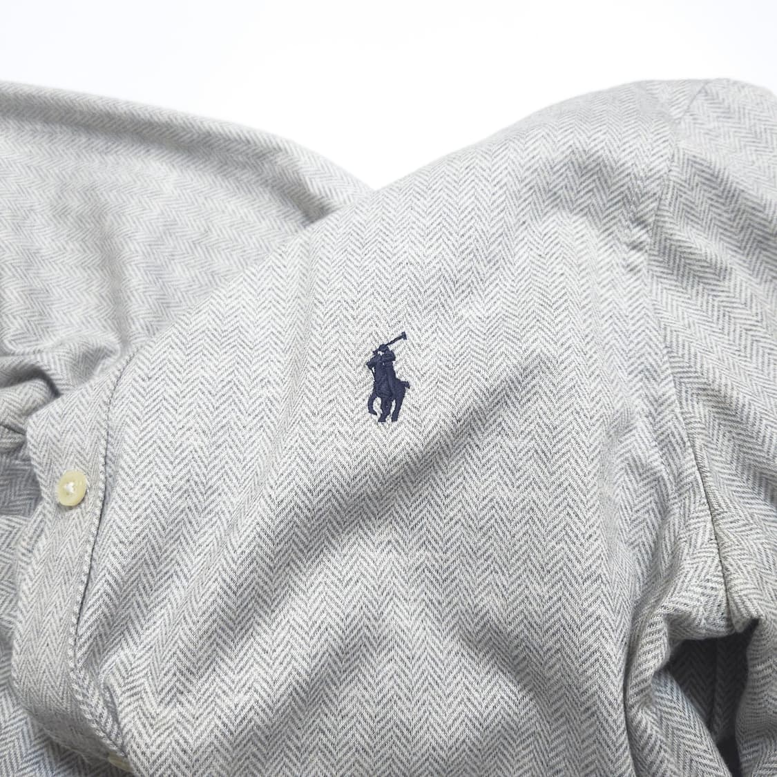 폴로 랄프로렌 신형 QR 니트 드레스 헤링본 셔츠 상품이미지5