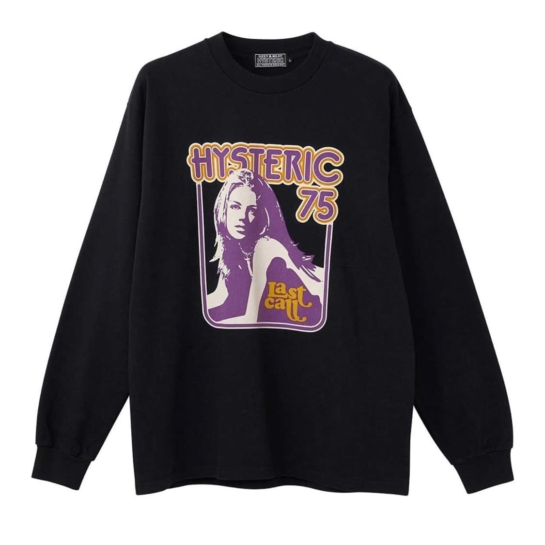 히스테릭글래머 LAST CALL 롱슬리브 티셔츠 (블랙/L) 상품이미지1