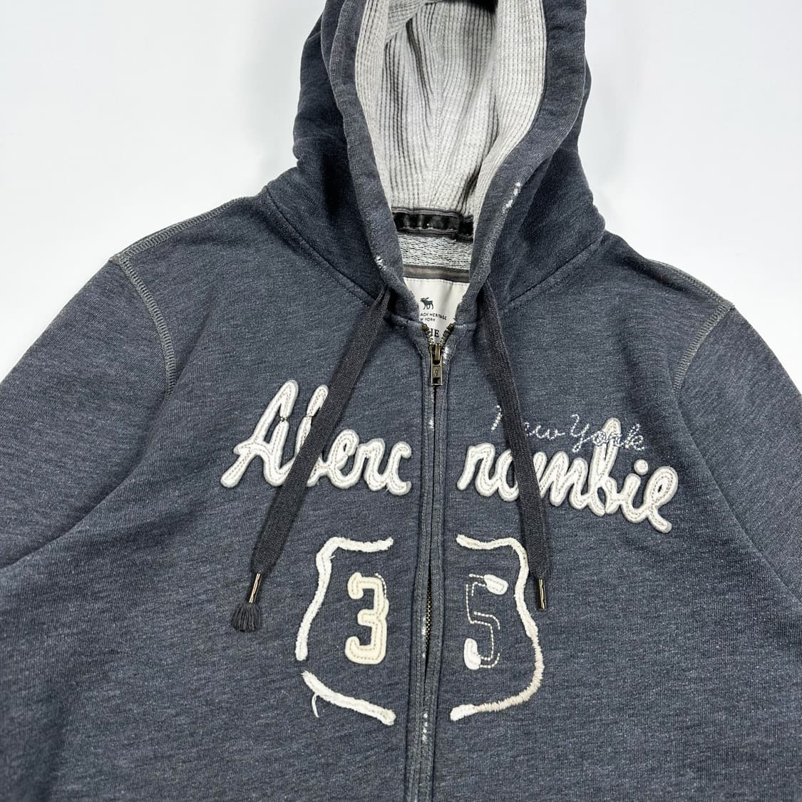 아베크롬비 og y2k 여성 후드집업 그레이 여성L 상품이미지3