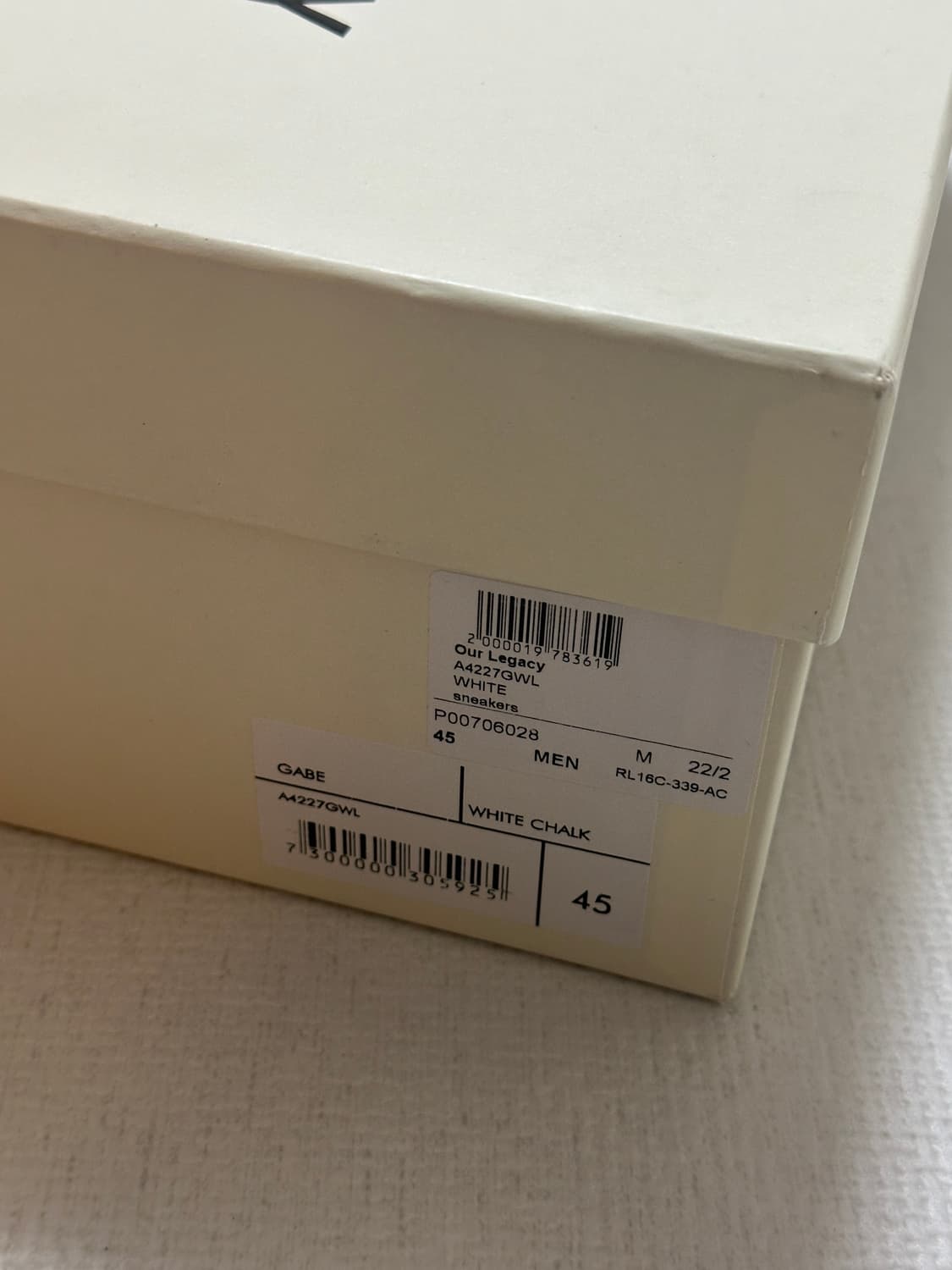 아워레가시 가베 화이트 eu45 상품이미지7