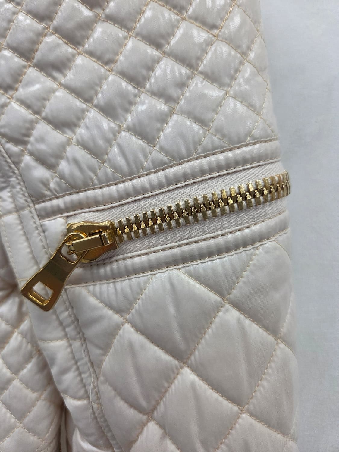 36 발망 아이보리 여성  라이더  퀼팅 자켓 상품이미지4