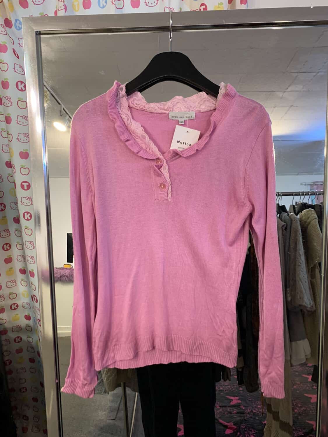 레이어드 핑크 레이스 이너티 상품이미지2