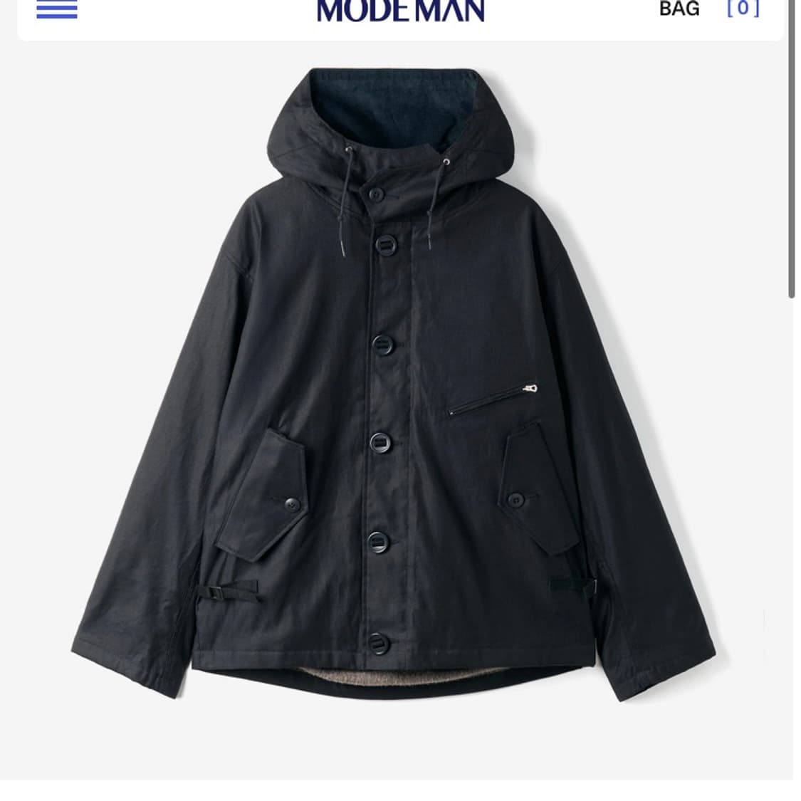 사운드맨 알파카 덱 후드 자켓 40사이즈 상품이미지1