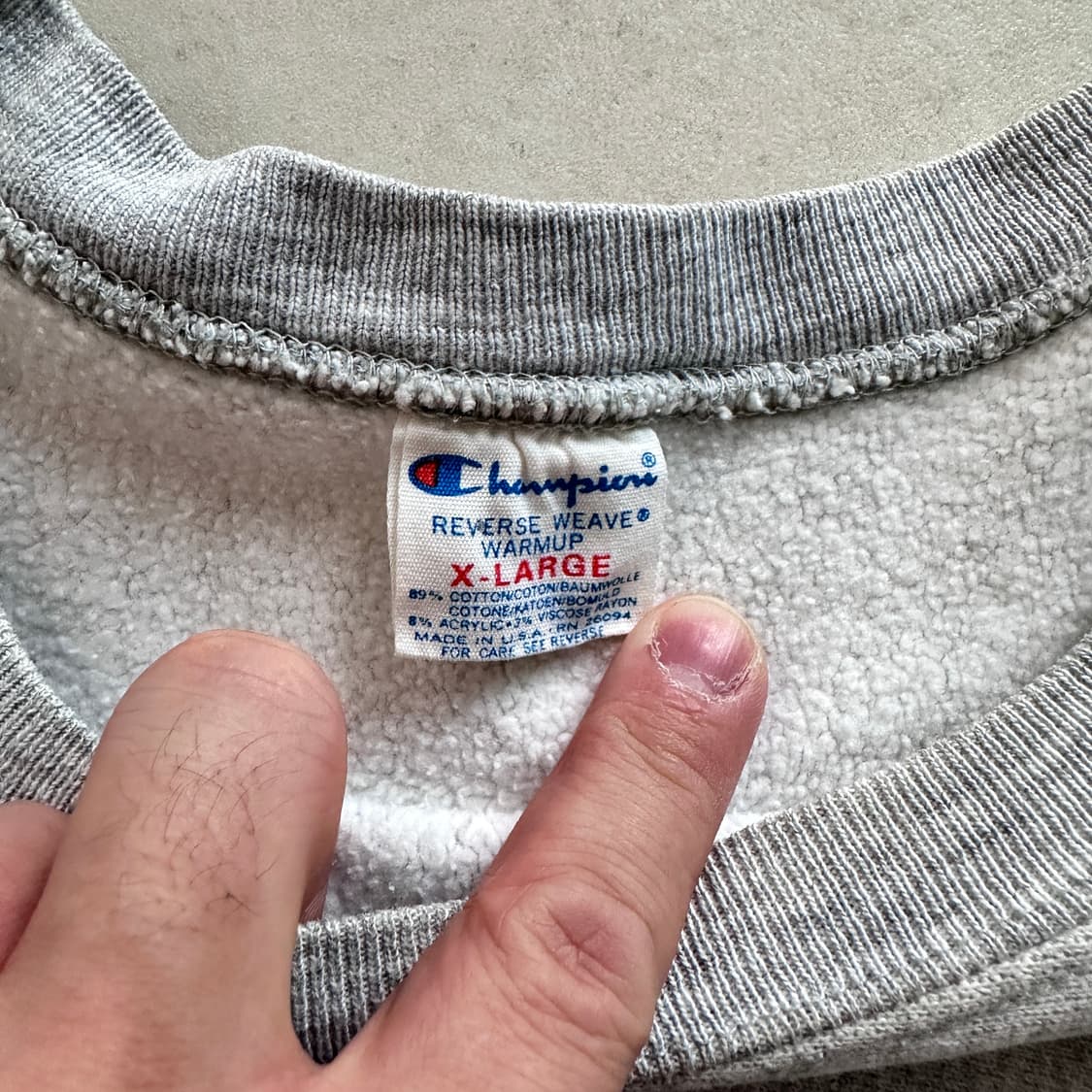 80s 챔피온 리버스위브 XL 맨투맨 MADE IN USA 상품이미지6