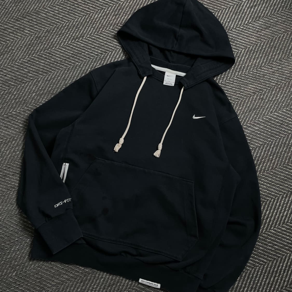 나이키 스우시 디테일 후드 티셔츠 네이비y 4549 상품이미지1