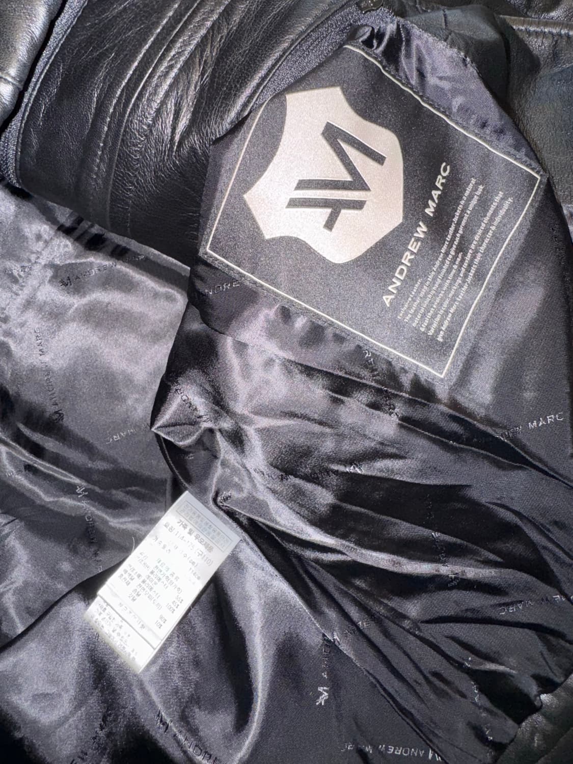 앤드류마크 양가죽(토끼) 가죽 구스 자켓 처분  상품이미지4