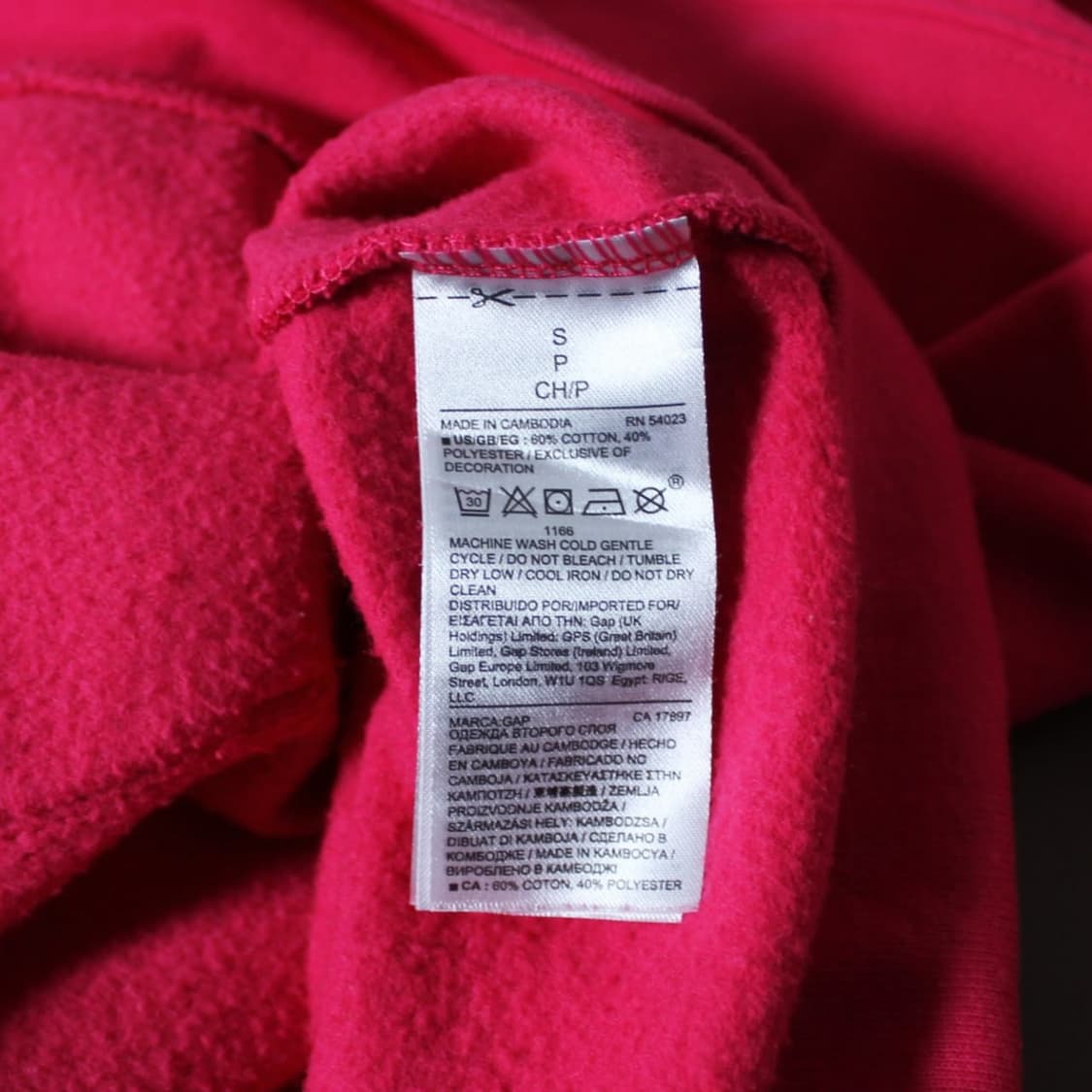 GAP 갭 핑크 기모 후드집업 상품이미지5