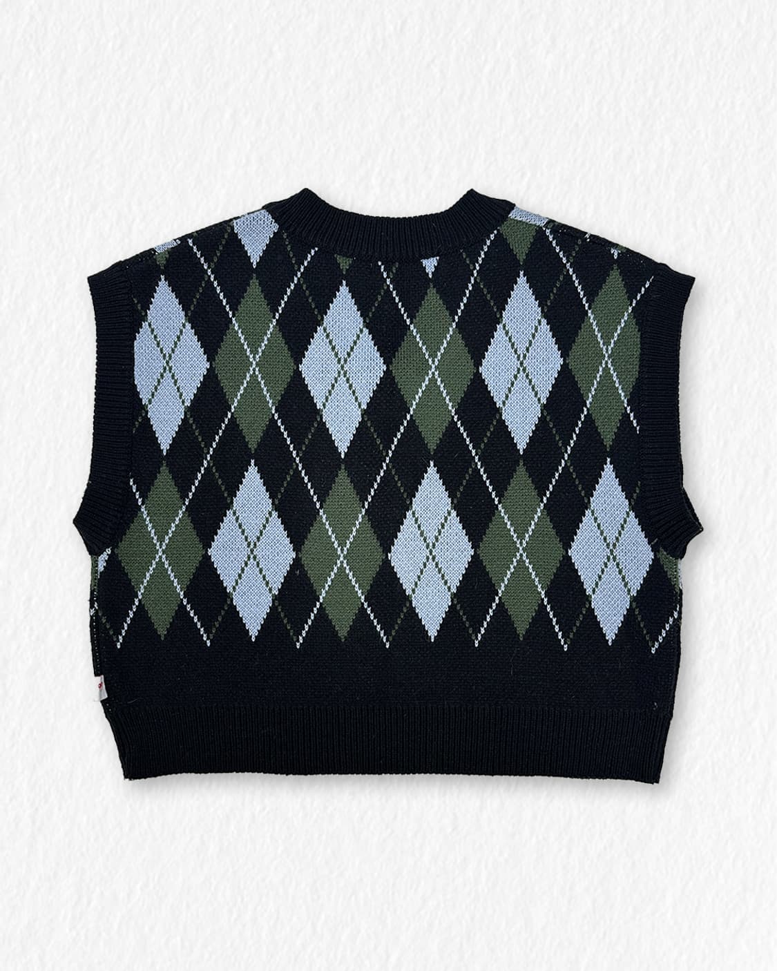 오디너리홀리데이 아가일 니트 베스트 상품이미지2