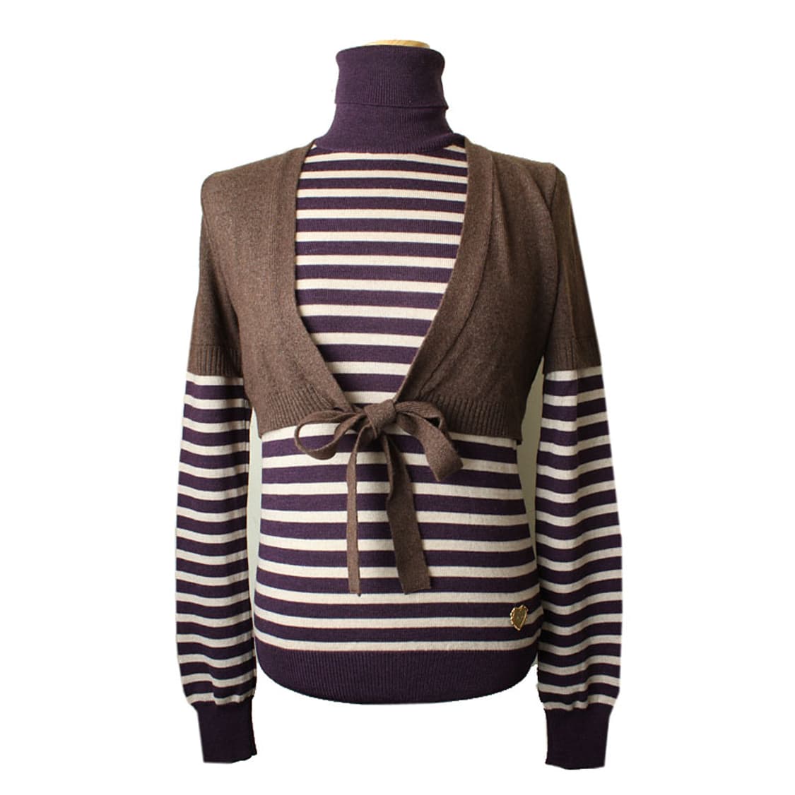 모스키노 투톤 울 혼방 터틀넥 니트 (국내 44) 상품이미지1