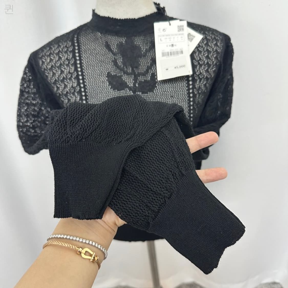 자라 여자 니트 시스루 블라우스 L (미착용새제품) 상품이미지5