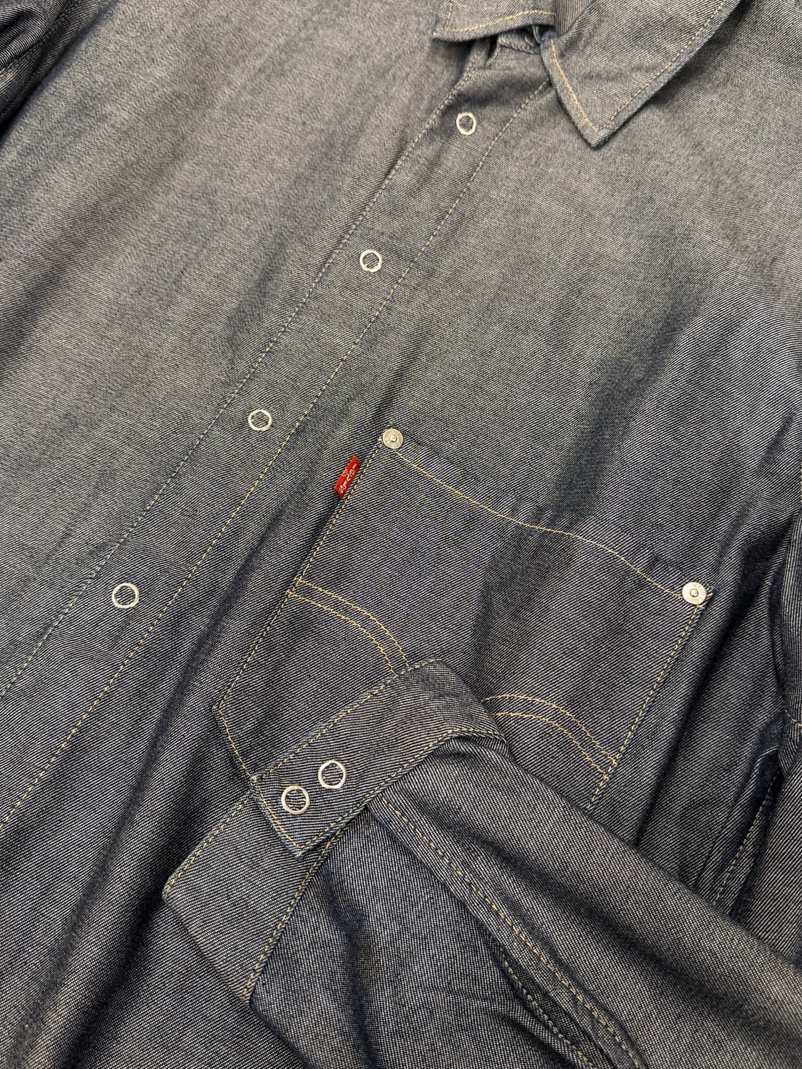 00s Levis 리바이스 엔지니어드 리오셀 데님 셔츠 상품이미지7