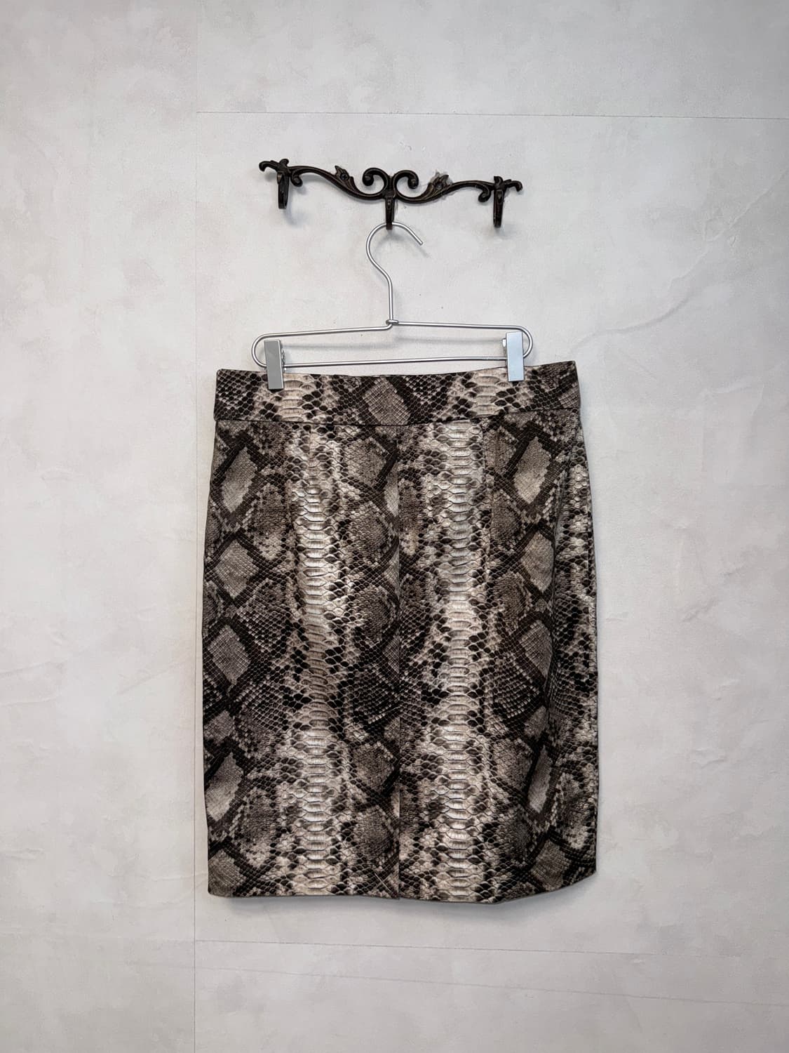 Michael Kors brown python belted midi sk 상품이미지4