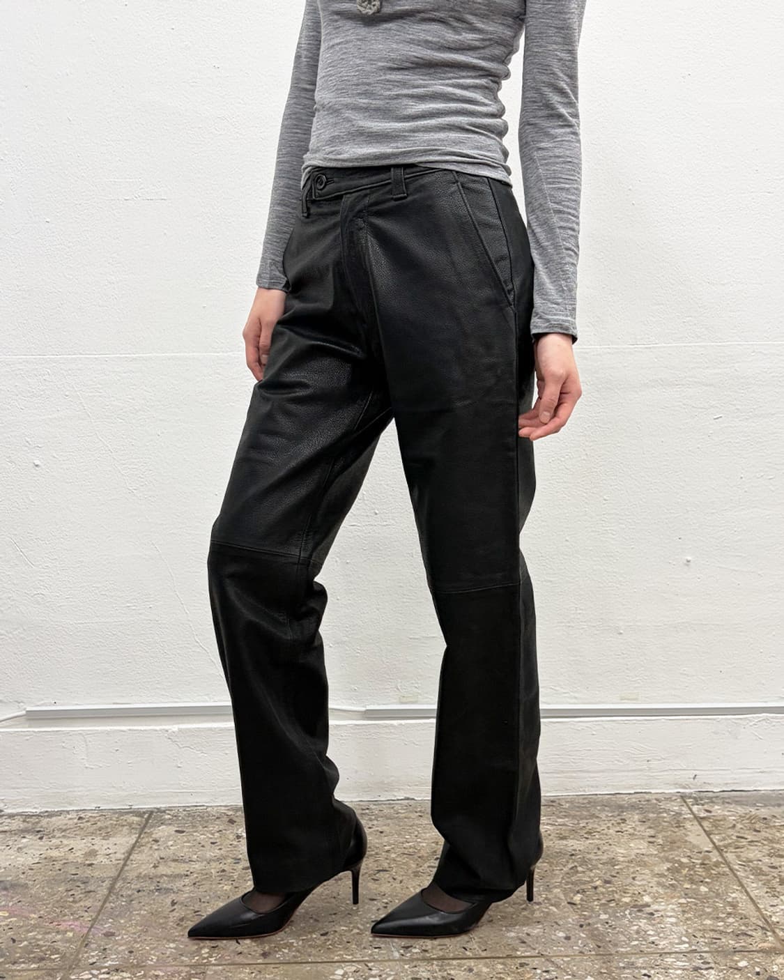 요시유키 코니시 고트스킨 레 팬츠 상품이미지3