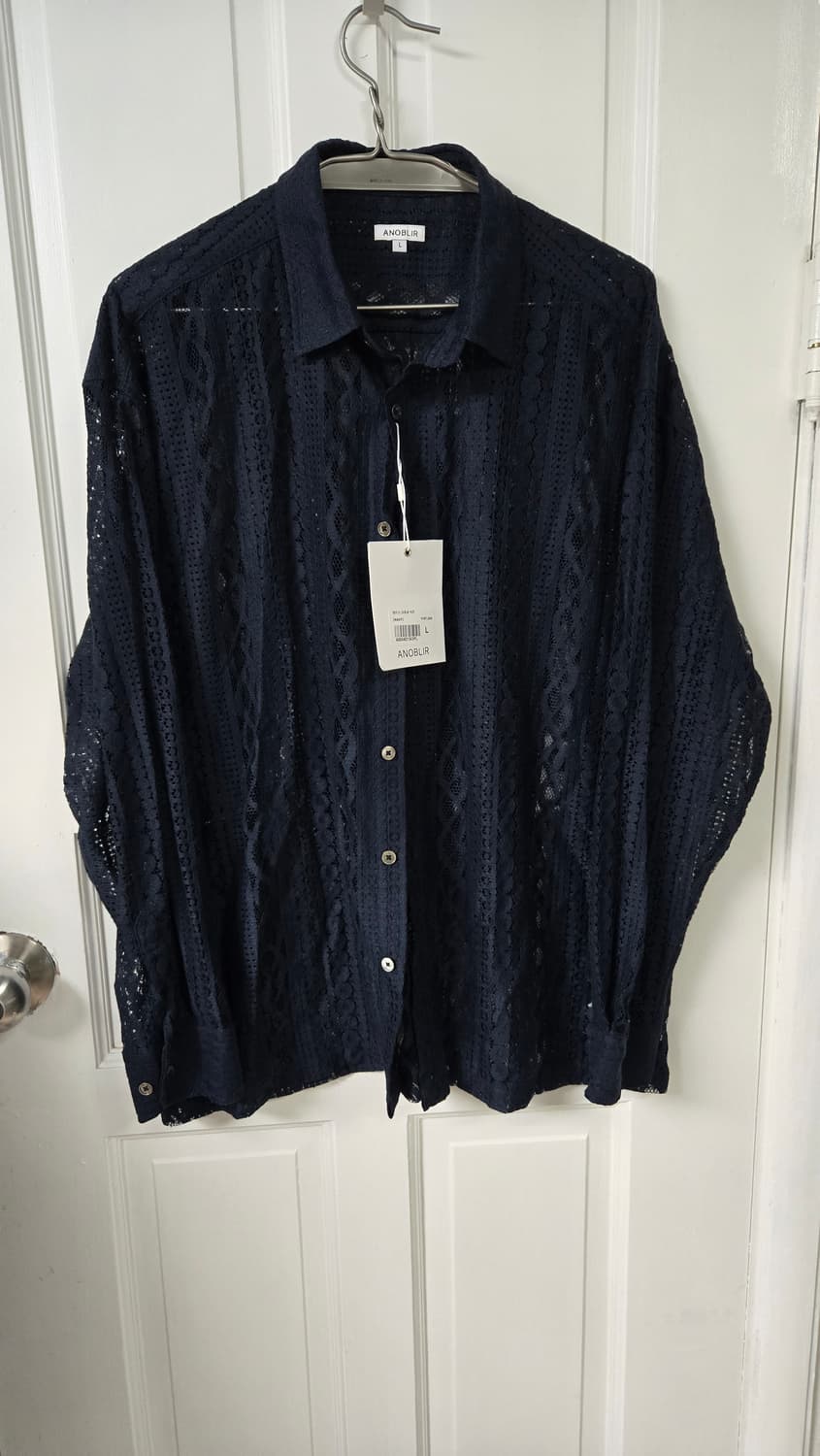😍무배)👕새상품)아노블리에 크로쉐셔츠 상품이미지2
