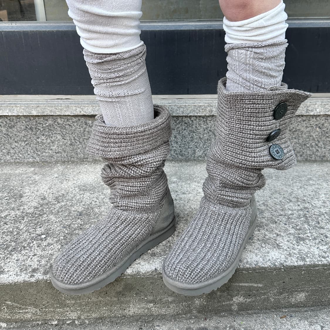 00s 그레이 니트 어그 카디 부츠 상품이미지6