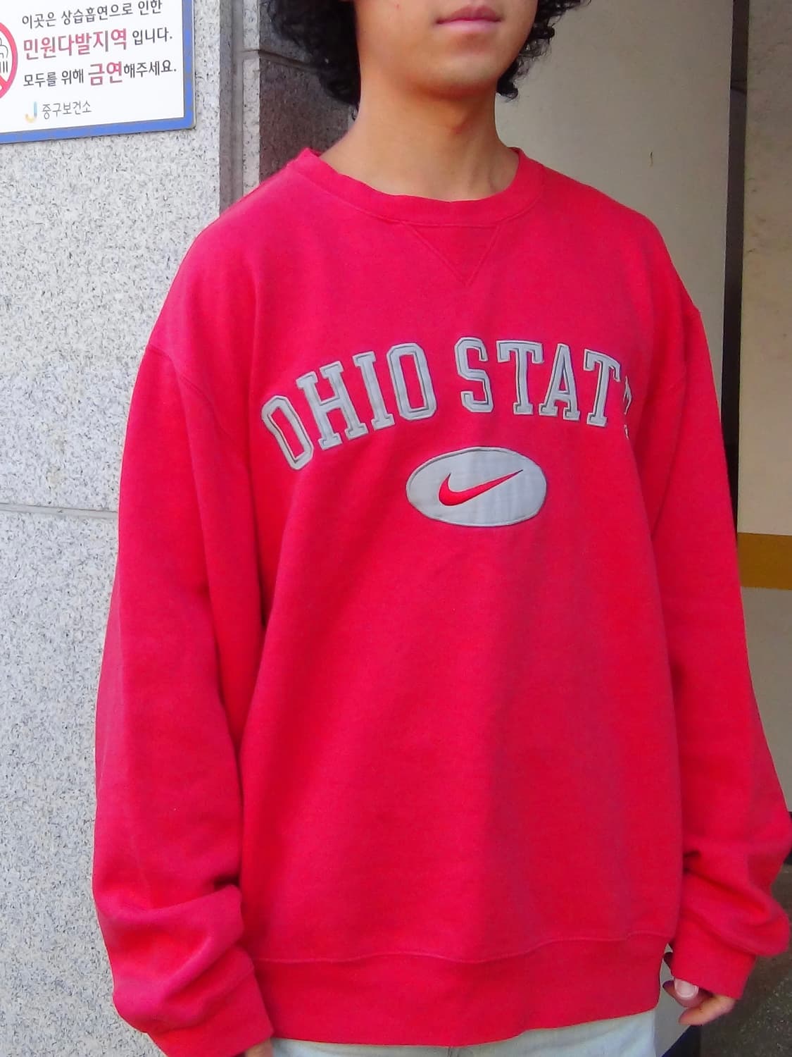 나이키 빅로고 오버핏올드스쿨 맨투맨 L 상품이미지2