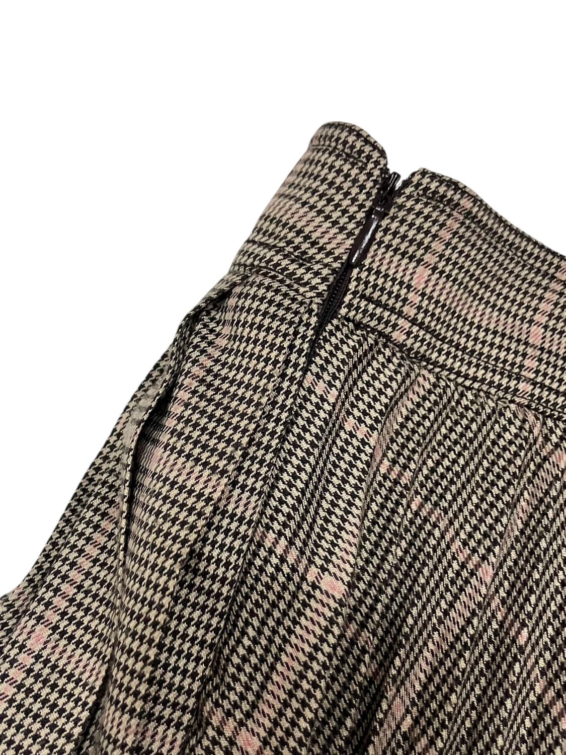 질스튜어트 체크 플리츠 버튼 포인트 롱스커트 66-77 상품이미지4