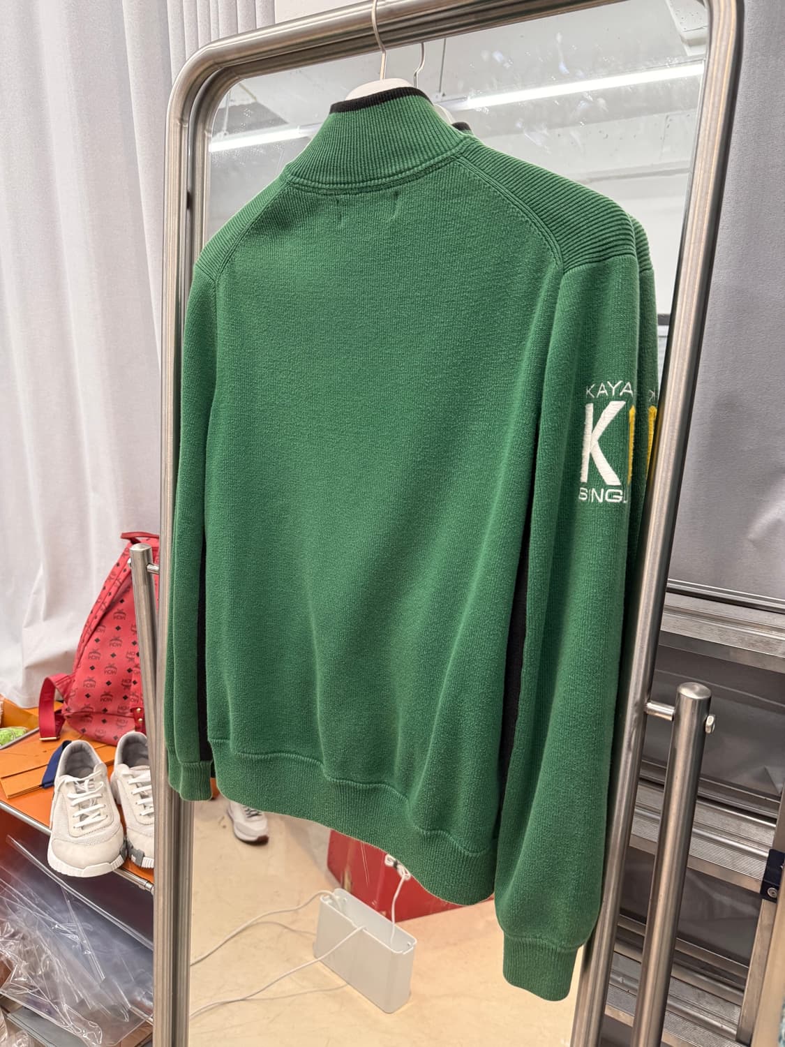 폴로 와펜 레이싱 집업 그린 슬림핏 상품이미지5