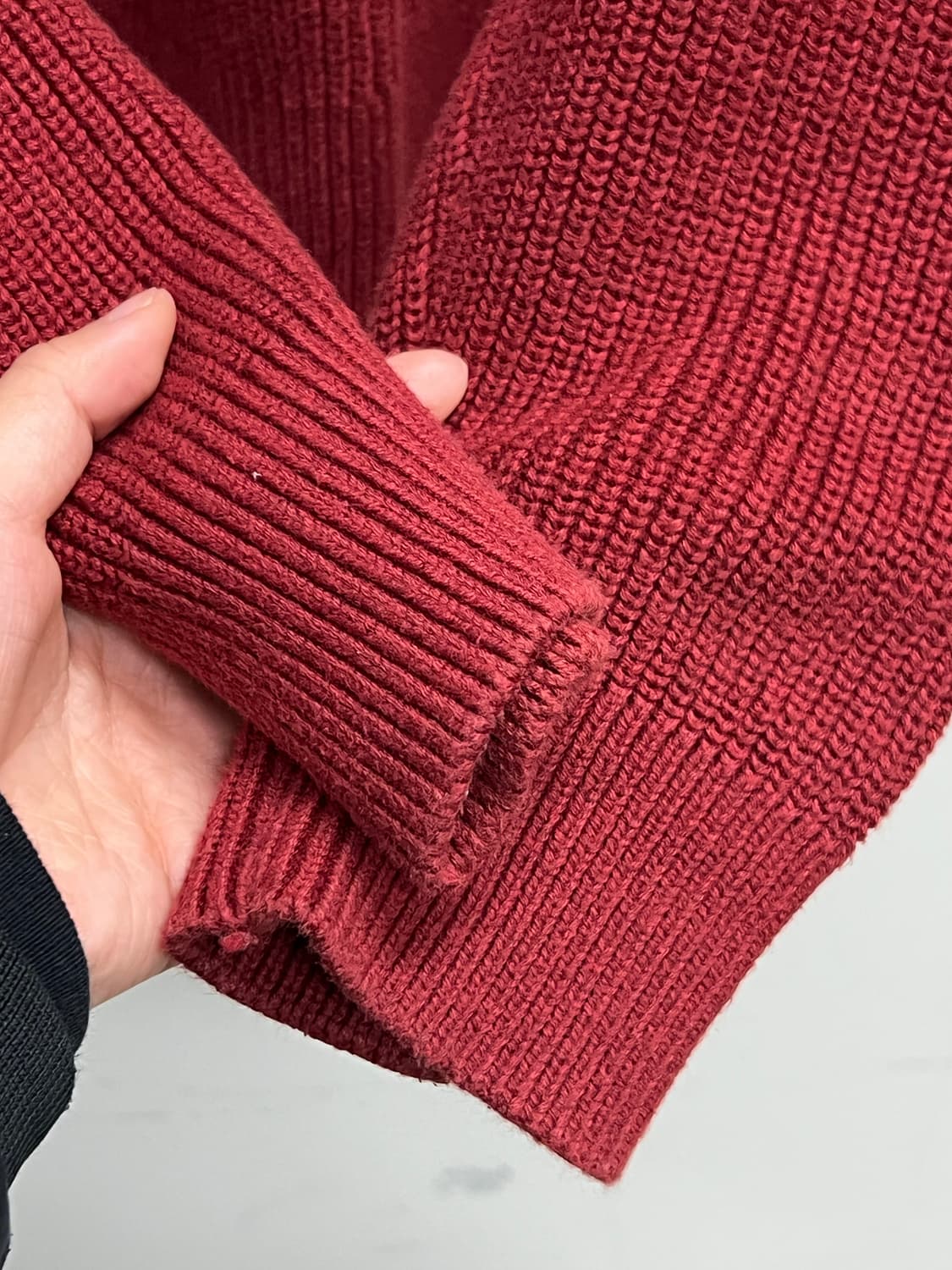 GAP 라운드 니트 레드 상품이미지4