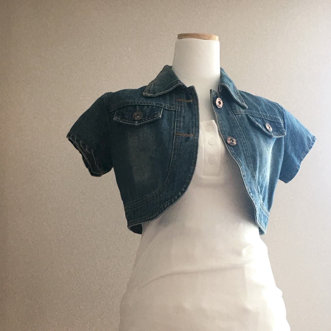 데님 볼레로 자켓 상품이미지3